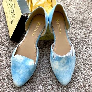 Restricted Cloud Denim Flats